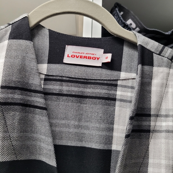 Charles Jeffrey Loverboy buckle pleated cotton-tartan midi dress (size S) - Picture 5 of 8